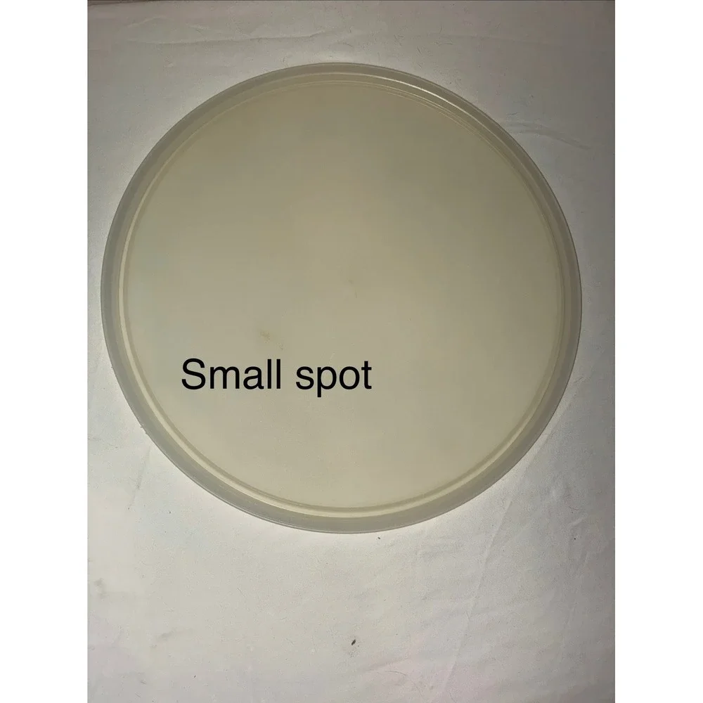 Tupperware Vintage Round Replacement Lid 12 Inch Sheer White Cream 224-9